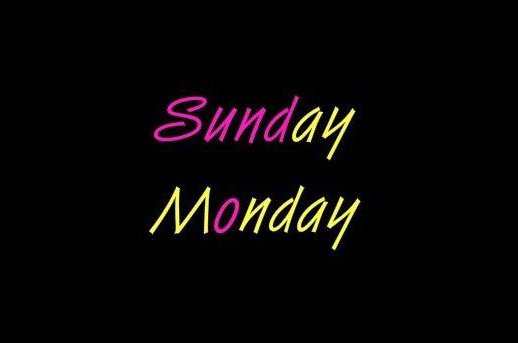 sundaymonday